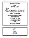 Single Girder Underhung Crane Bridge Kits - 113533-71